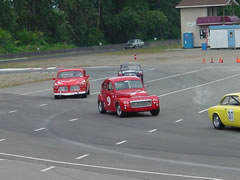 Jim Latham in the Volvo 122S at Mission Raceway