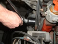 Pressing intermediate shaft seal into place